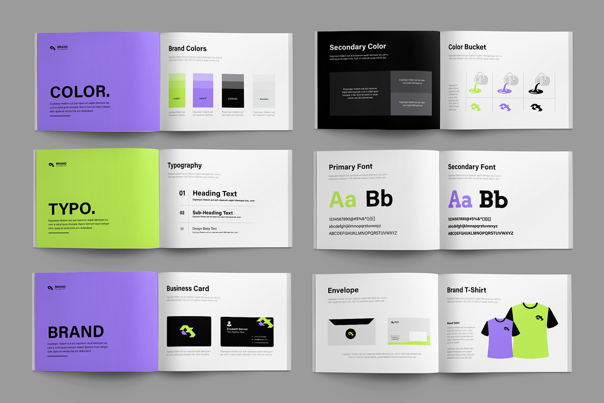 Brand Guidelines Template, a Brochure Template by ContestDesign (Photo 3 of 3)