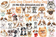 Cute Dog Clipart Baby Dog Png, an Illustration by Sublimation Artist (Thumbnail 1 of 6)