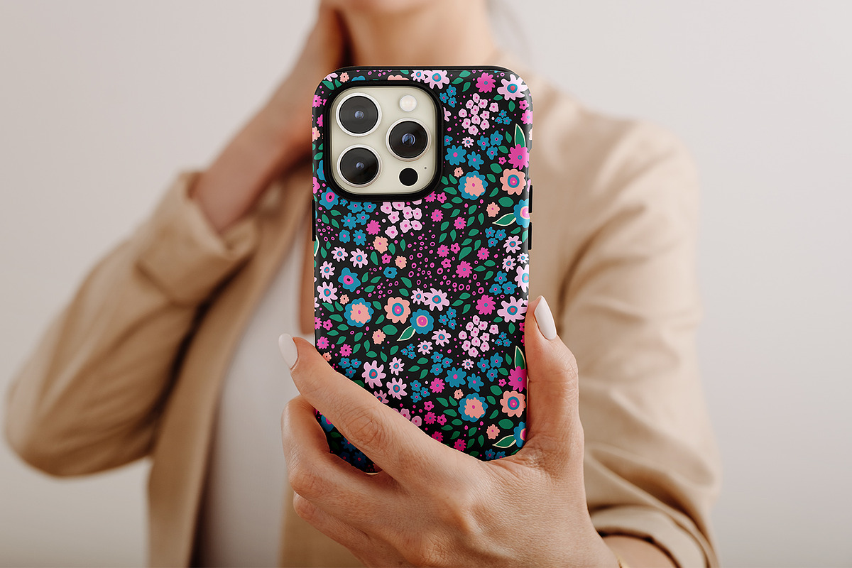 Girly Flowers | Vector Print, a Pattern Graphic by MalyskaStudio (Photo 5 of 7)