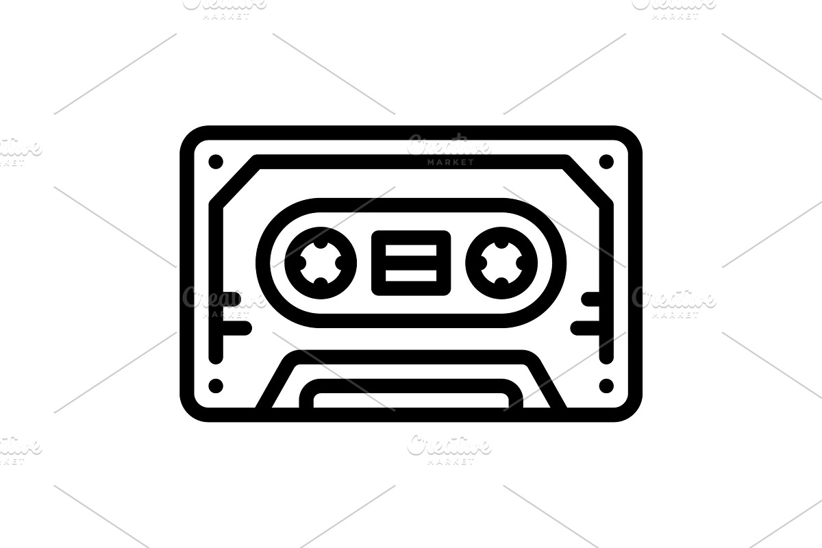 Disk compact black icon, an Outline Icon by Creative priyanka