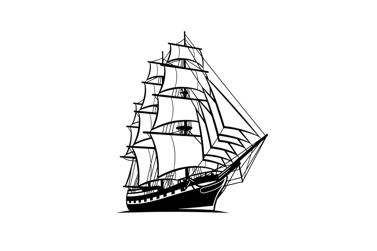 Vintage Sailing Ship SVG Bundle, an Illustration by Designs_River (Photo 26 of 31)