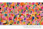 Color Pop Florals, a Decorative Illustration by rileyBgraphics (Thumbnail 2 of 7)