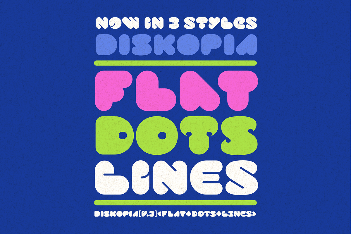 Diskopia, a Font by NimaType (Photo 1 of 4)