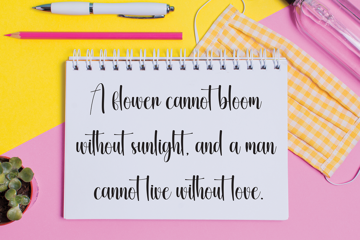Emotional | Script Font, a Handwritten Font by Scratchones (Photo 3 of 8)
