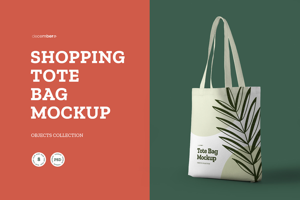 8 Shopping Tote Bag Mockups, a Product Mockup by Grow Design Craft Studio (Photo 1 of 7)