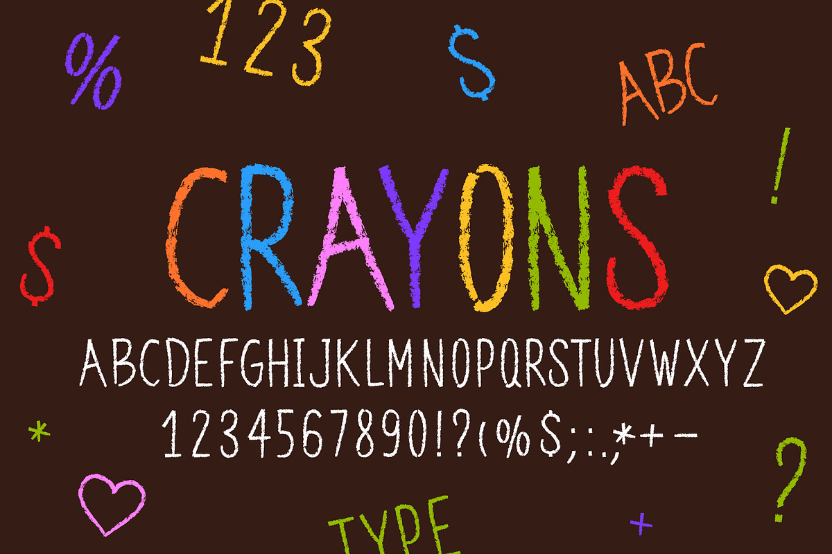 Crayon letters | Pastel font, a Handwritten Font by Mark Skitsky (Photo 3 of 3)