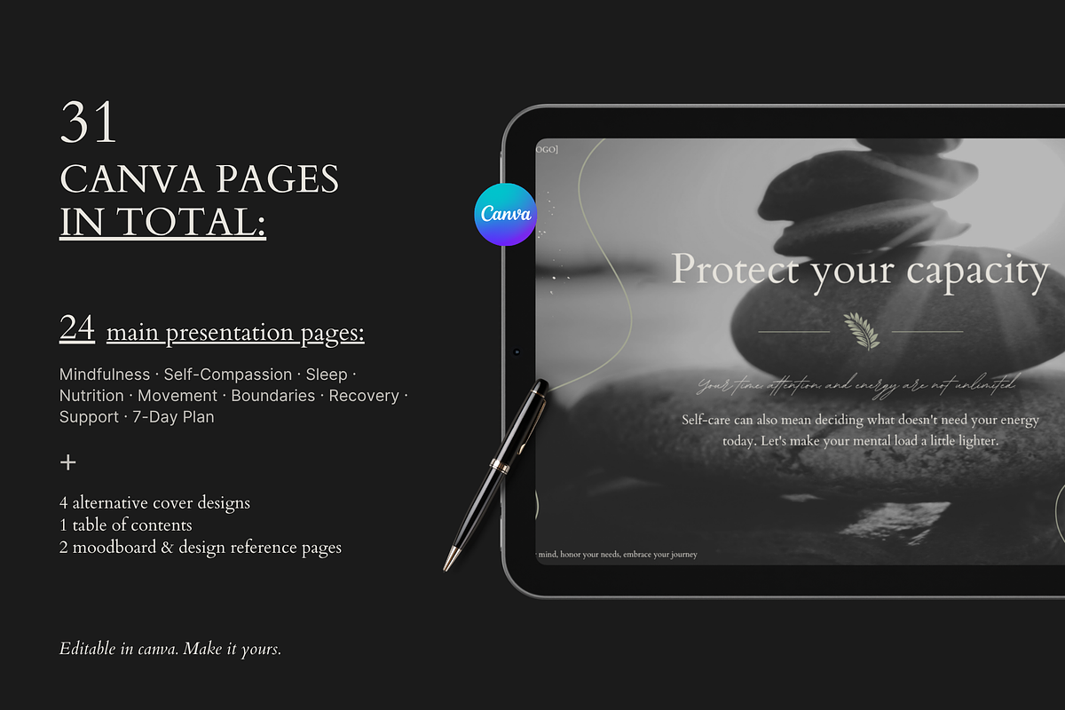 Mental Wellness Guide & Deck, a Presentation Template by Make It Yours Lab. (Photo 3 of 18)