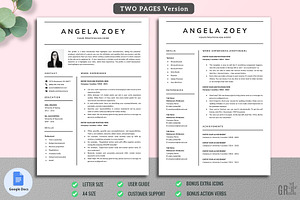 Google Docs Resume Template 02