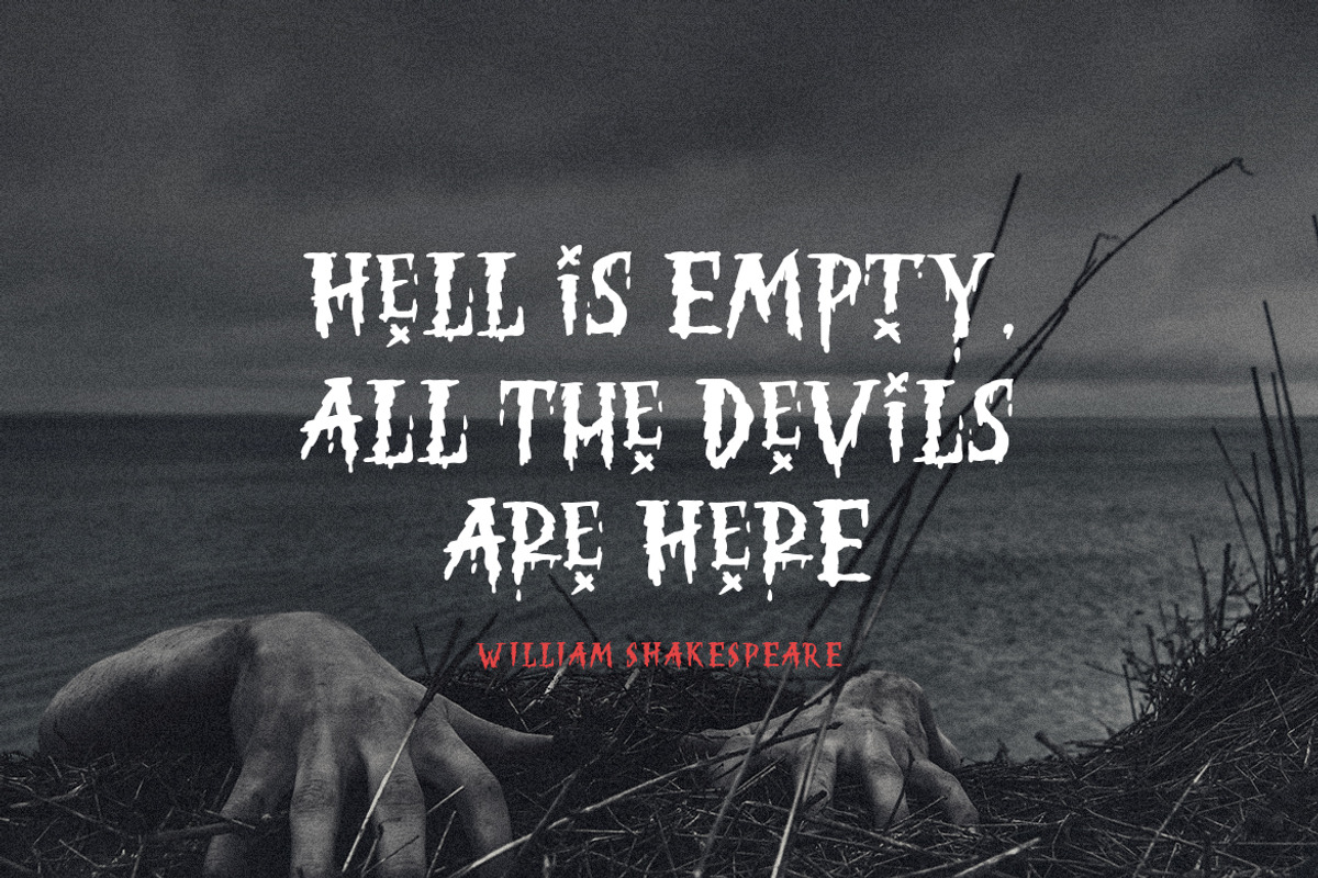 Spooky Trick - Creepy Halloween Font, a Font by Bale Type (Photo 6 of 10)