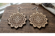 Mandala Earring Vector, an Object Graphic by hafijul (Thumbnail 9 of 11)