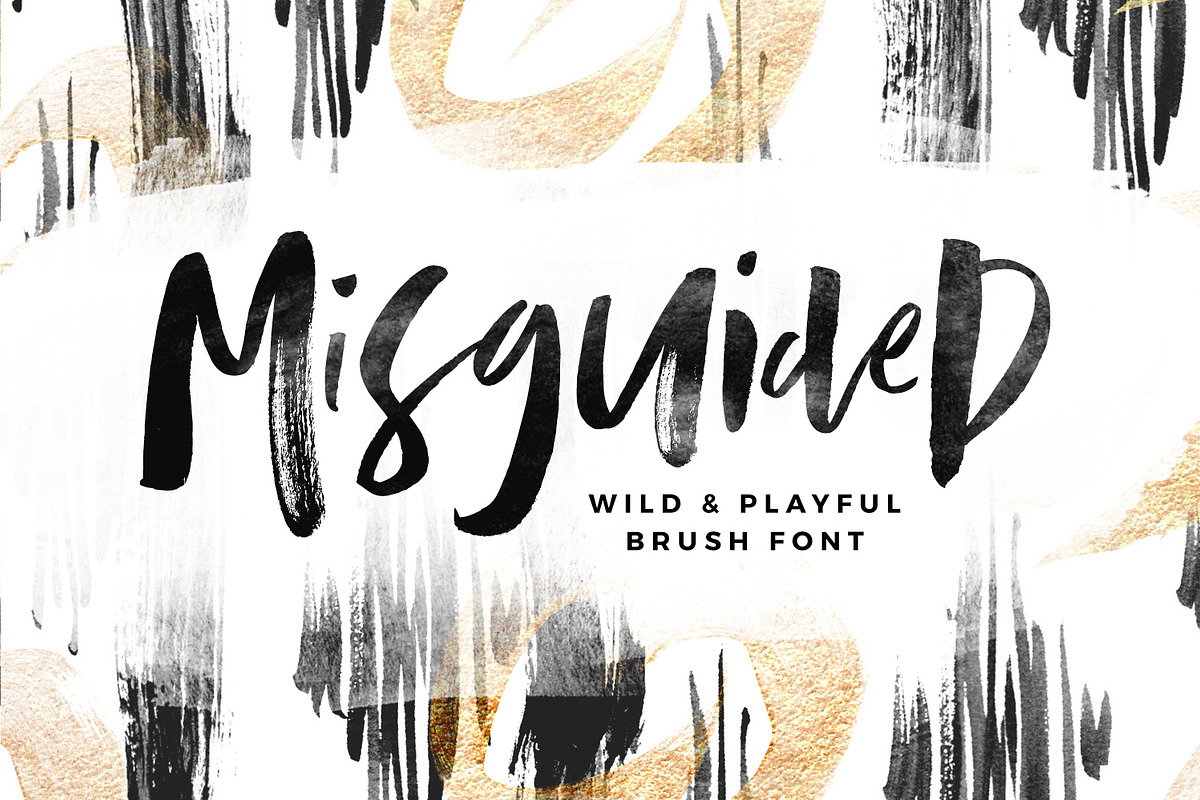 Misguided Brush Font