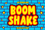 Boom Shake, a Sans Serif Font by Fourteen Letter (Thumbnail 1 of 7)