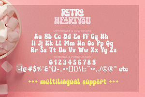 Retro Heart You - Love Heart Font