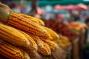 Natural corns on a market stall, a Food & Drink Photo by MistyDay