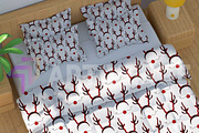 Christmas Mask Icon Seamless Pattern, a Graphic by Artiverge (Thumbnail 3 of 7)