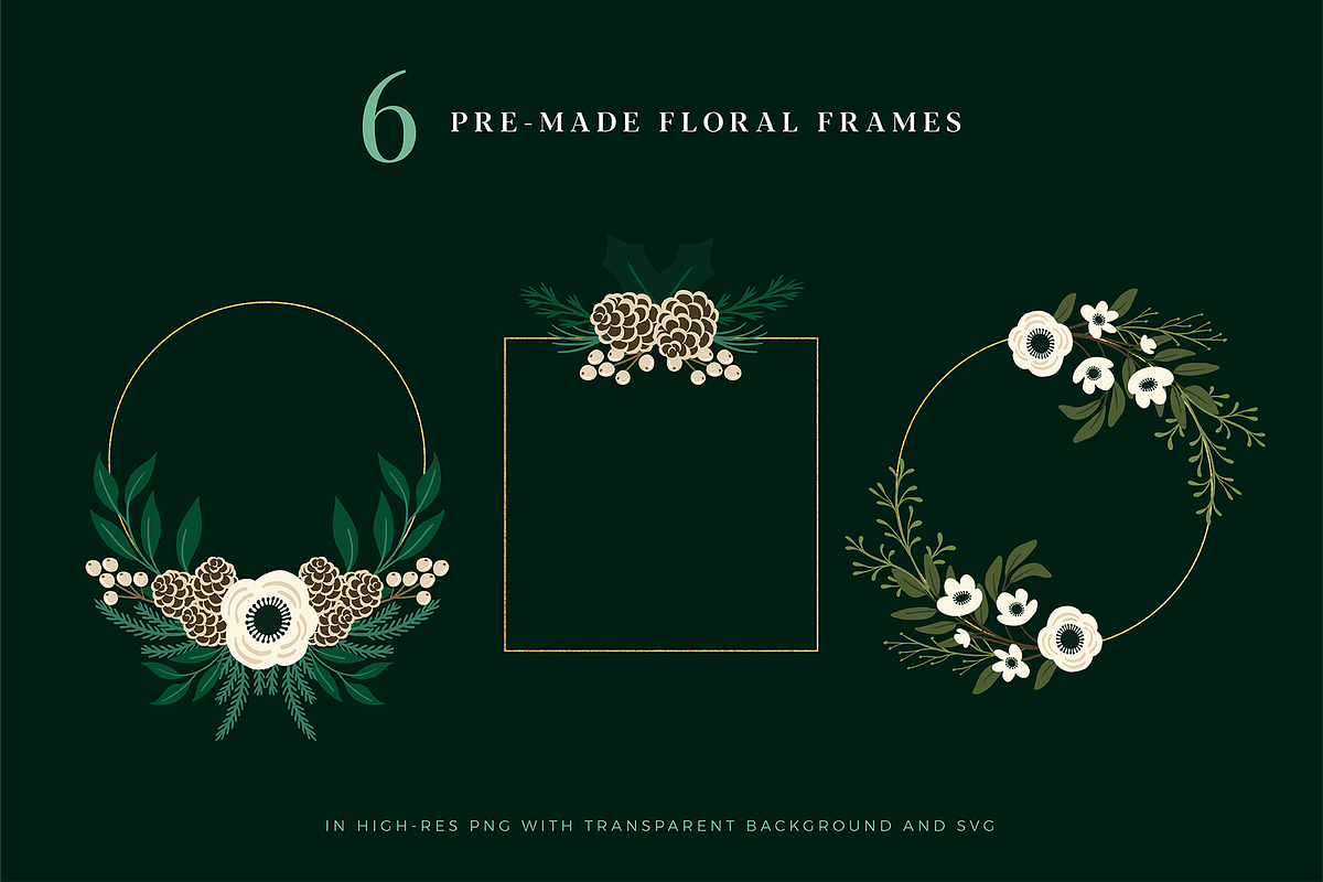 Christmas Botanical Illustrations, an Illustration by Rough Edges Supply Co. (Photo 6 of 9)
