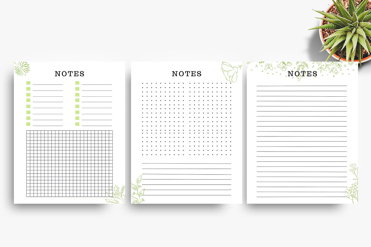Digital Notebook Pages, a Stationery Template by Ultimate Template Shop (Photo 5 of 8)