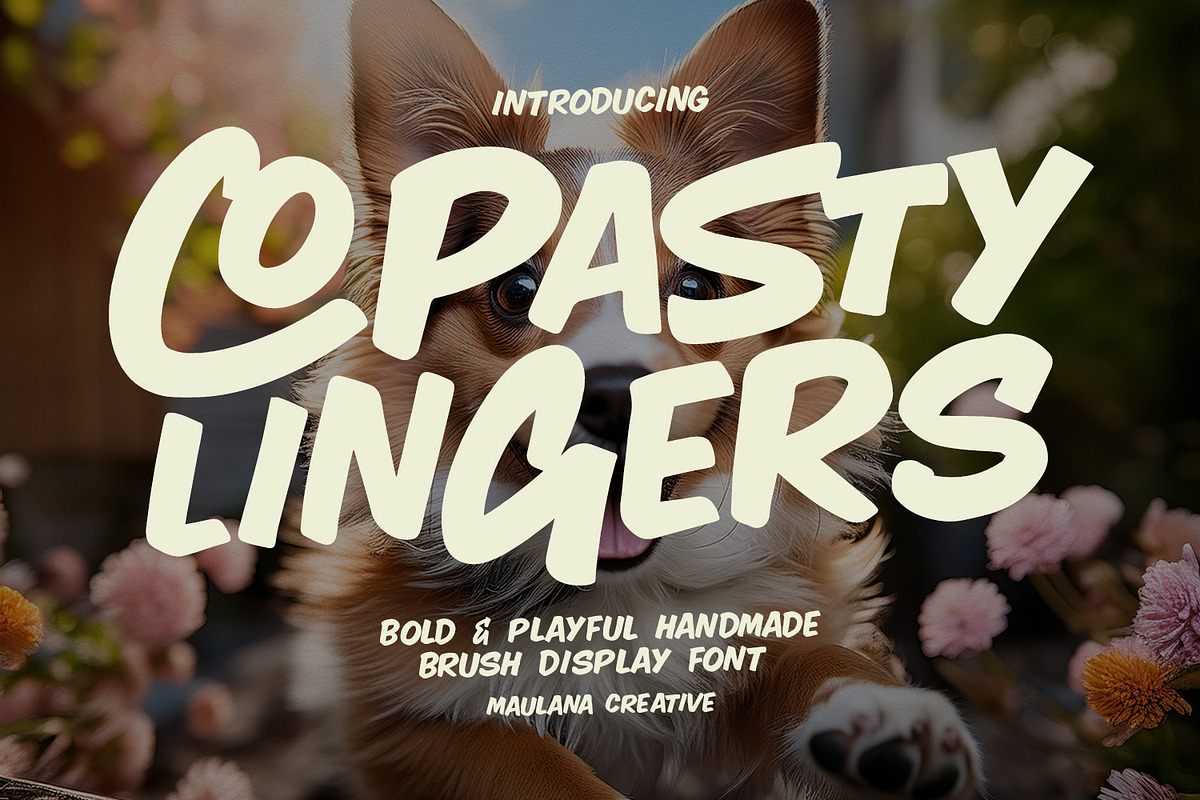 Copasty Lingers Bold Playful Brush, a Handwritten Font by Maulana Creative (Photo 1 of 7)