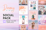 Dreamy Vibes - Social Pack, a Social Media Template by The Wedding Shop (Thumbnail 1 of 7)