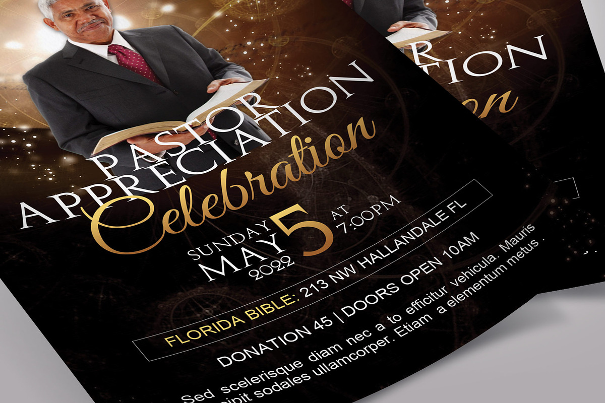 Starlight Anniversary Flyer Word V2, a Flyer Template by Four C Graphic (Photo 3 of 5)