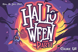 Halloween Match-3 Game UI Kit