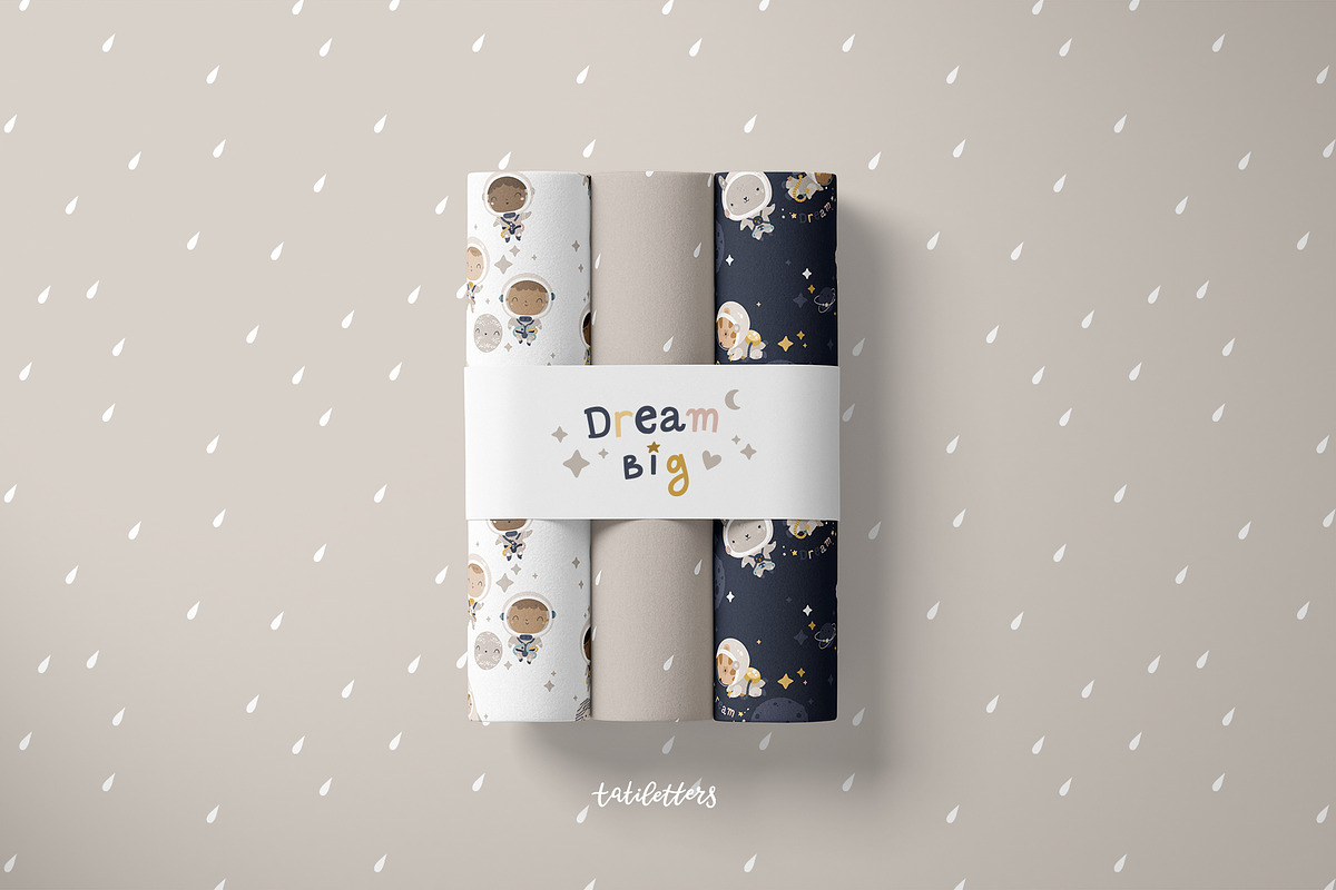 Space time Kids patterns, a Pattern Graphic by tatiletters (Photo 7 of 14)