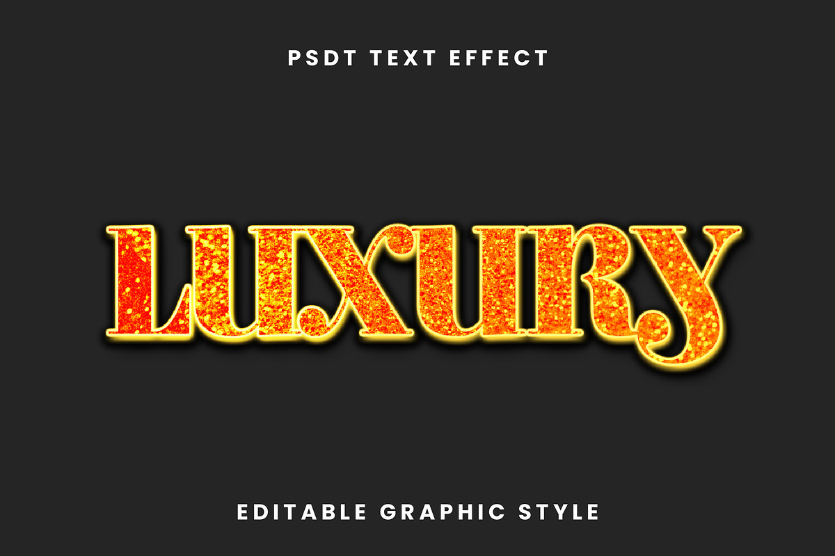 Luxury Glitter Text Effect