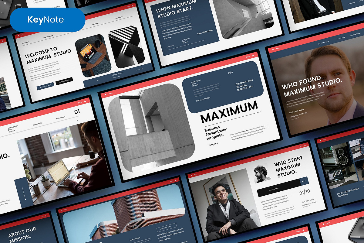 Maximum – Business Keynote Template, a Presentation Template by Dens Creative Studio (Photo 1 of 6)