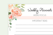 Weekly Planner A5 Inserts, a Stationery Template by EasyLifePlanners (Thumbnail 4 of 6)