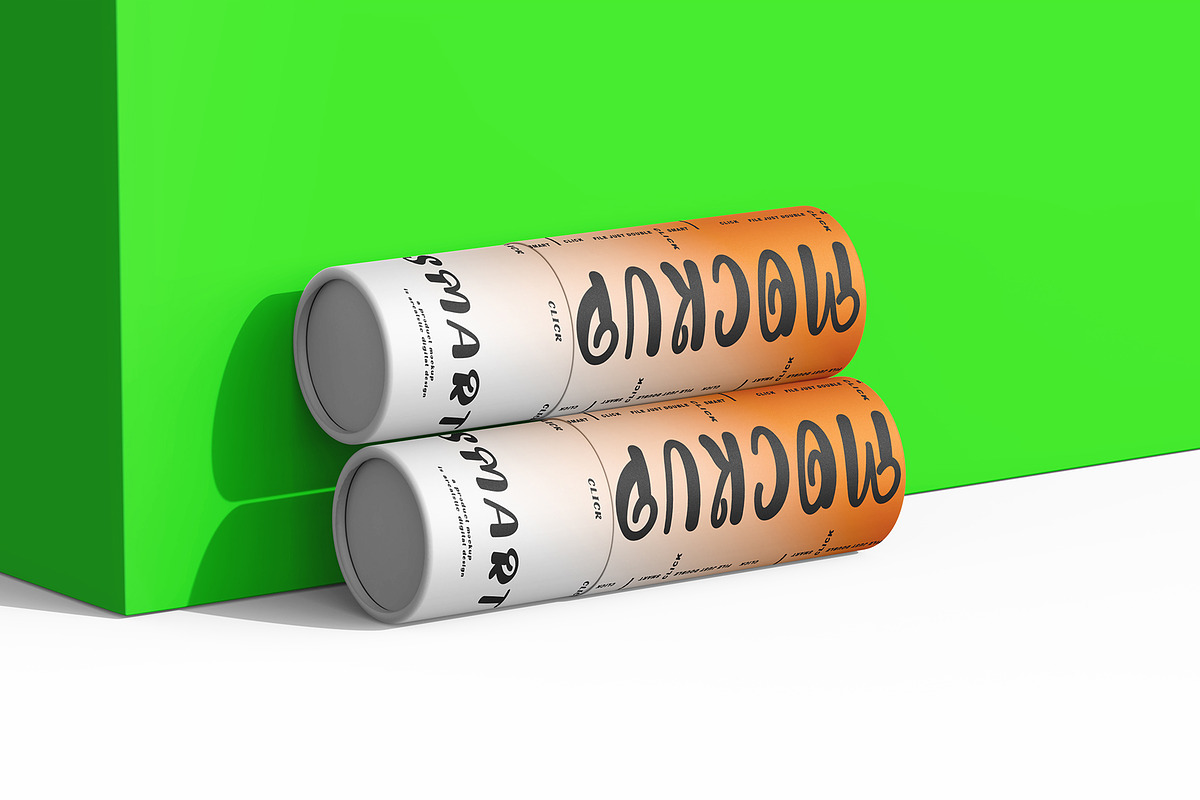 Paper Tube Mockup Set, a Packaging Mockup by pixelmock (Photo 9 of 13)