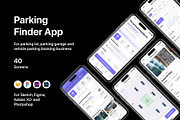 Parking Finder App, an UI Kit Template by flr.24 (Thumbnail 1 of 2)