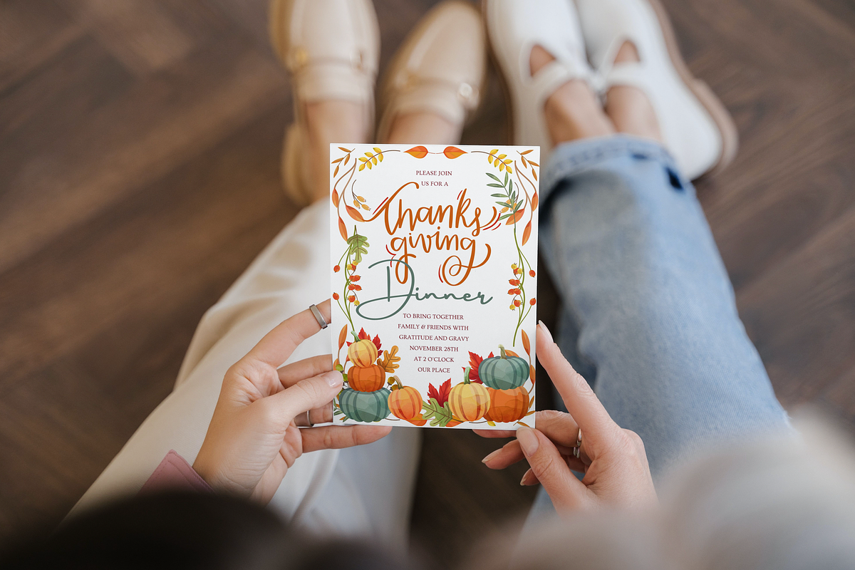 Editable Thanksgiving Invitation, an Invitation Template by ForeverPrint (Photo 4 of 7)