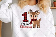 My First Christmas Reindeer PNG, an Illustration by Craft Nest (Thumbnail 3 of 6)