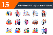 National Parents Day Illustrations, a Person Illustration by EllaMaiyaali (Thumbnail 1 of 3)