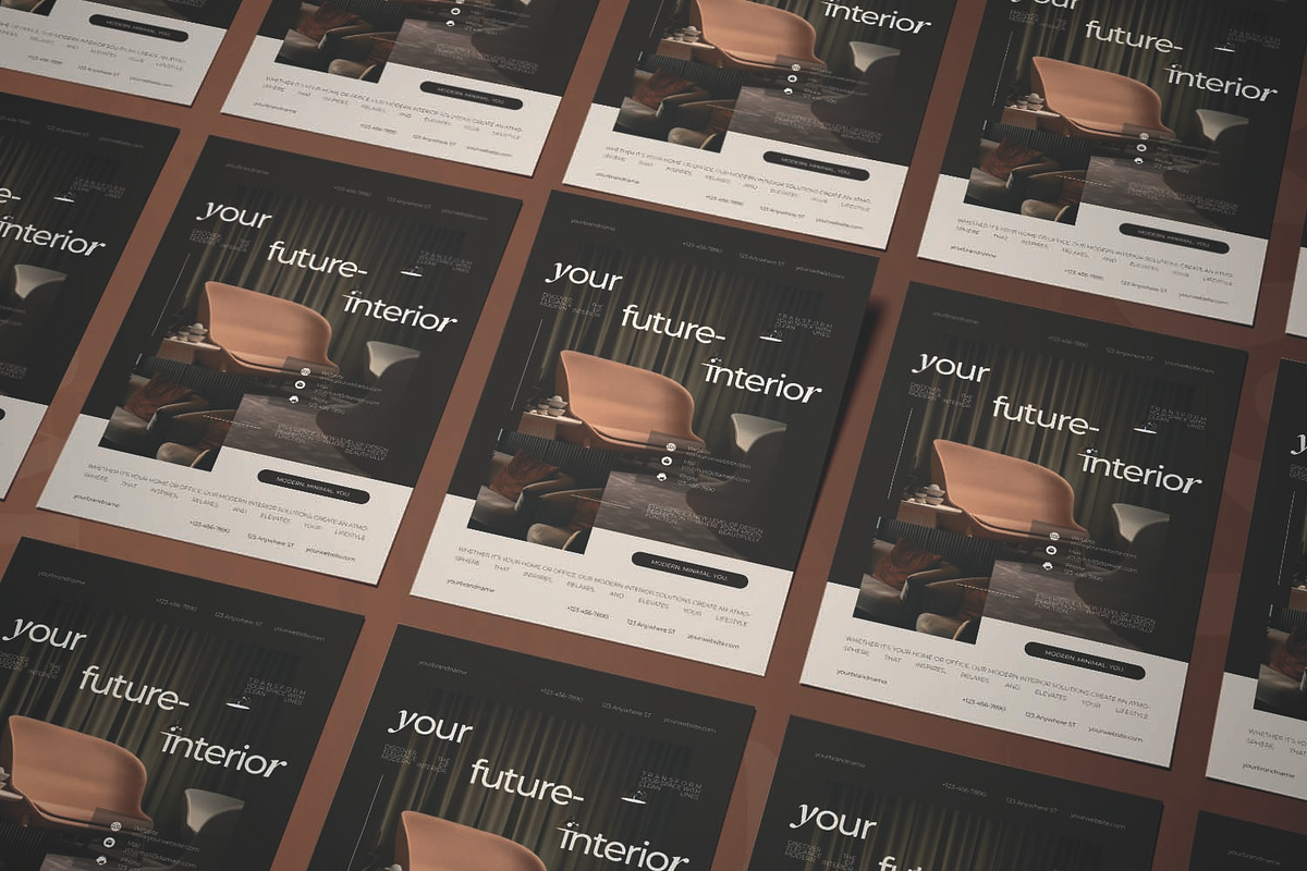 Modern Minimalist Interior - Flyer, a Flyer Template by AQR Studio (Photo 2 of 2)