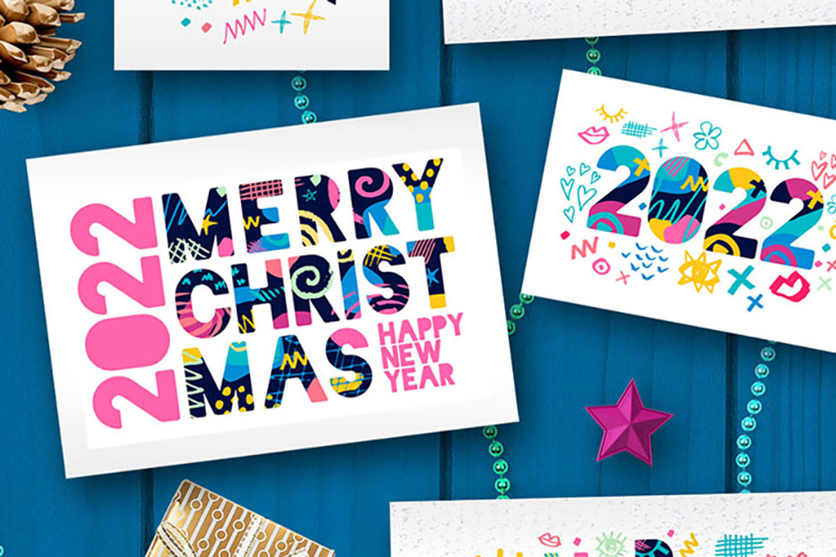 2022 New Year Christmas White Set, a Card Template by Iraida_Bearlala (Photo 4 of 9)