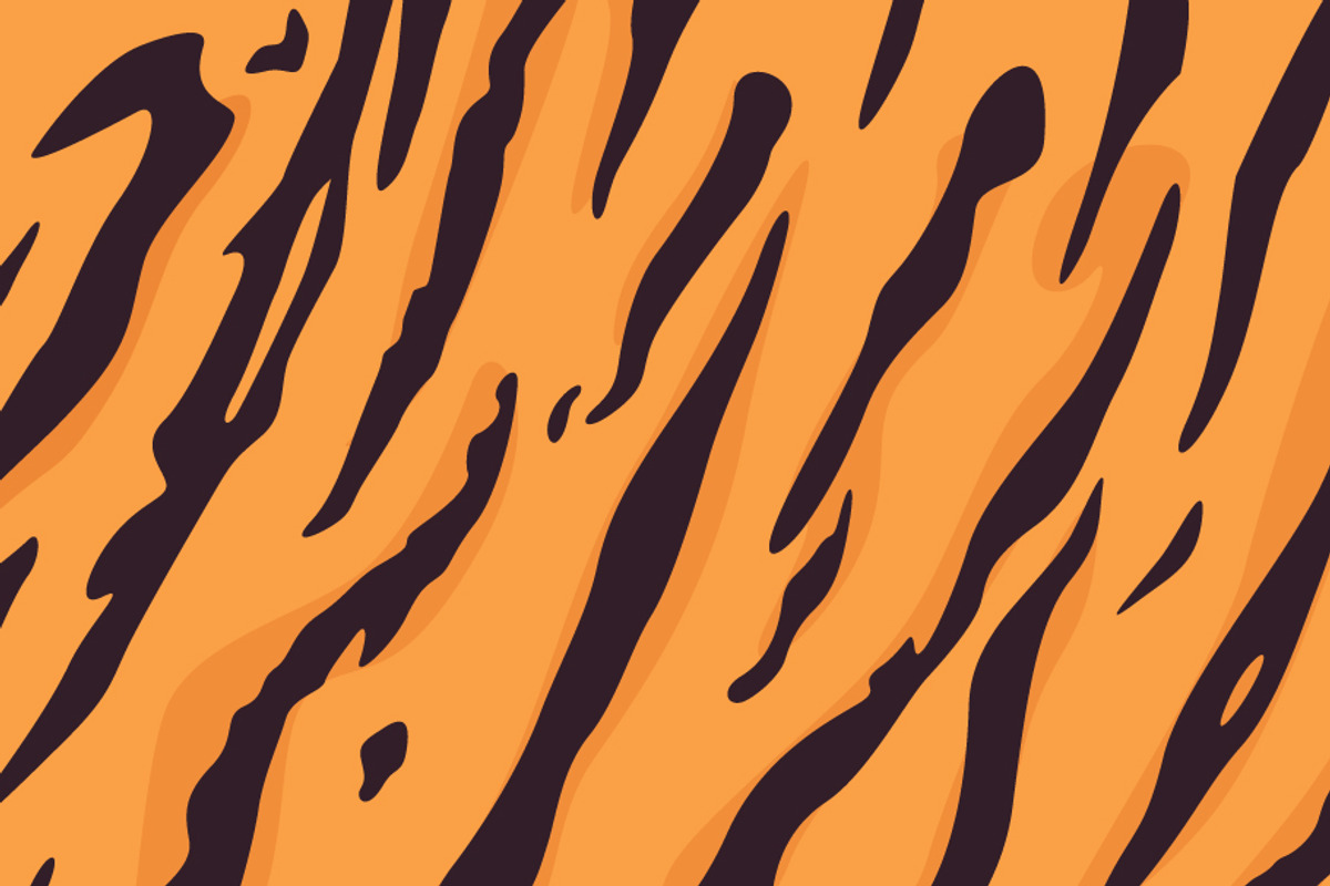 Natural Orange Tiger Animal Pattern, a Background Graphic by Black White Mouse Design (Photo 2 of 3)