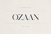 OZAAN – A Sophisticated Modern Serif, a Serif Font by Only Fonts (Thumbnail 1 of 11)