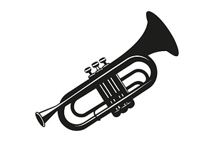 Classical trumpet instrument Vector, an Object Graphic by Billah Hub