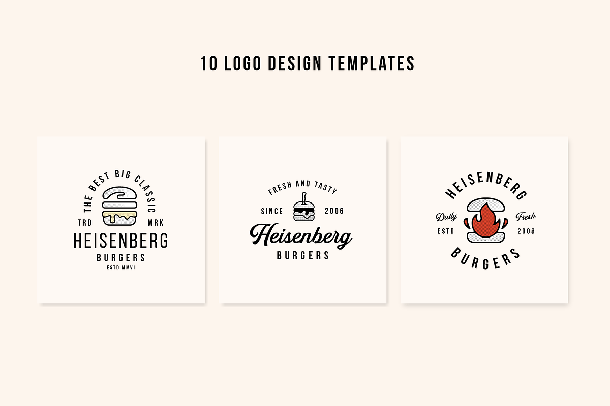 Burgers Branding Kit Templates, a Branding & Logo Template by Refolve Design (Photo 3 of 10)
