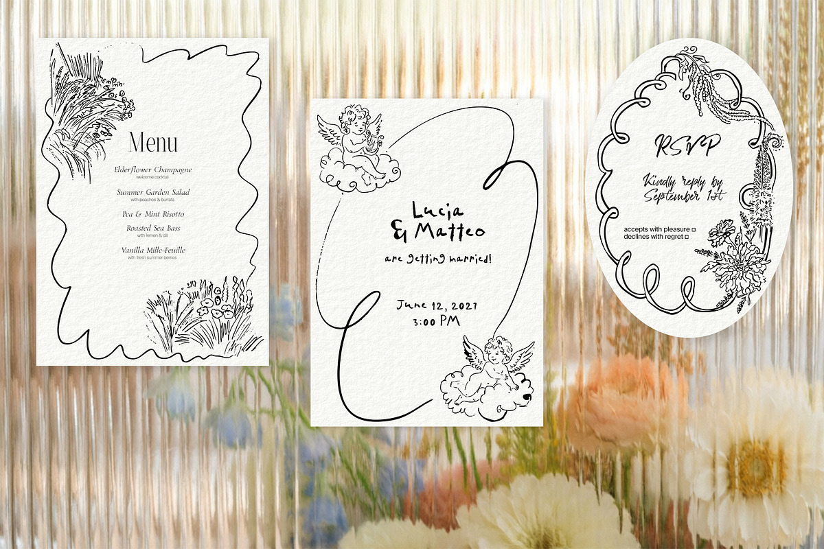 New Perennial Garden Wedding, a Decorative Illustration by divanovskaya_nv (Photo 3 of 27)