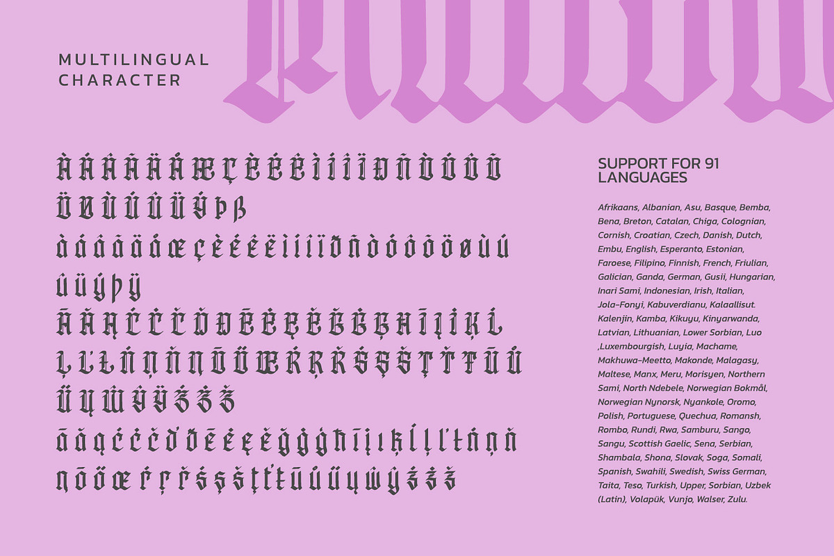 Milltown, a Blackletter Font by Vintage Division (Photo 10 of 10)