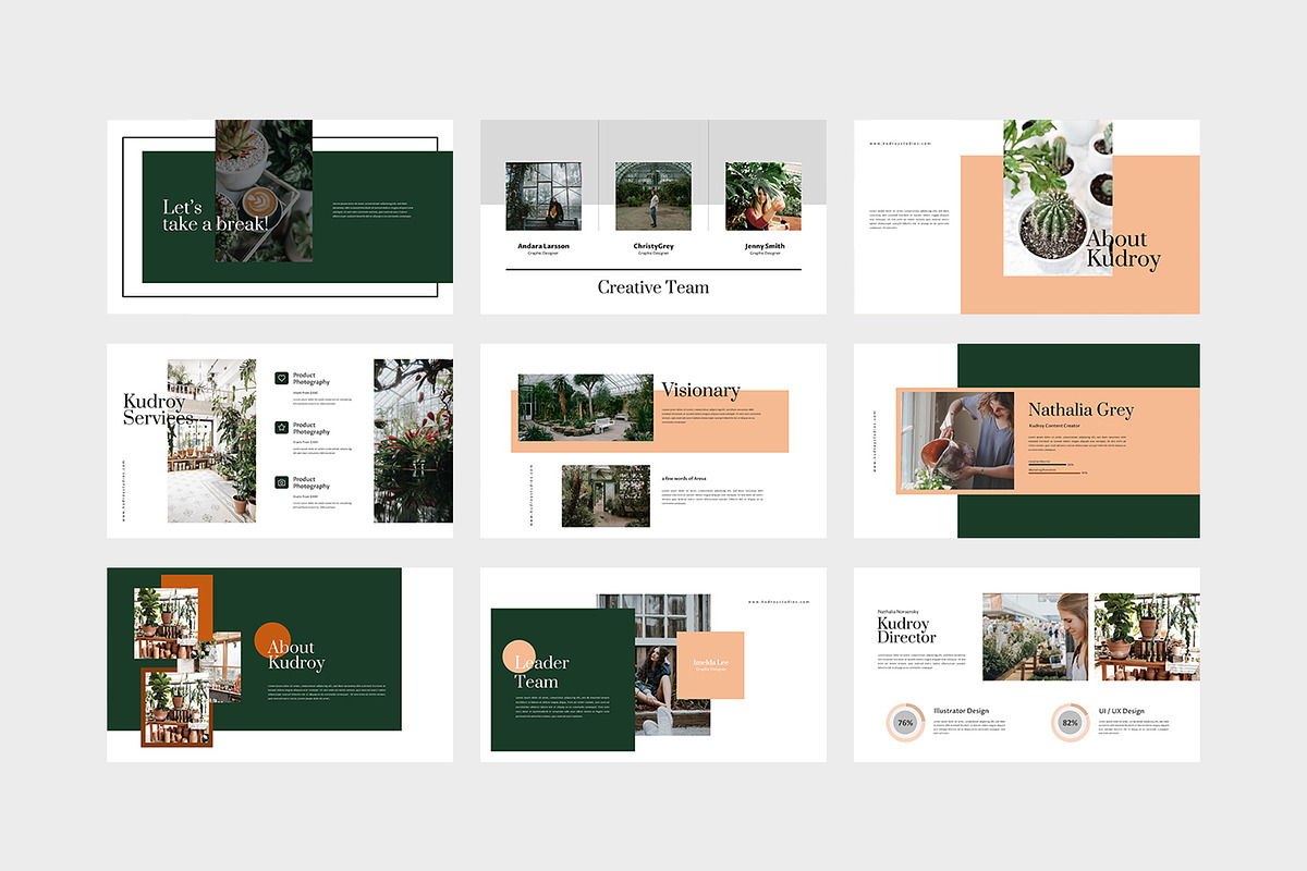 Kudroy - Botanicals Powerpoint, a Presentation Template by eunavia (Photo 4 of 7)