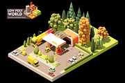Vector isometric world map elements, an Object Illustration by tele52 (Thumbnail 20 of 39)