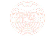Happy Halloween Door Hanger Laser, an Object Graphic by Rose Art (Thumbnail 2 of 3)