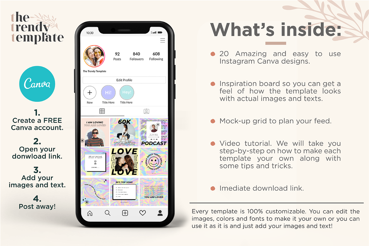 The Iridescent Template, a Social Media Template by thetrendytemplate (Photo 5 of 5)