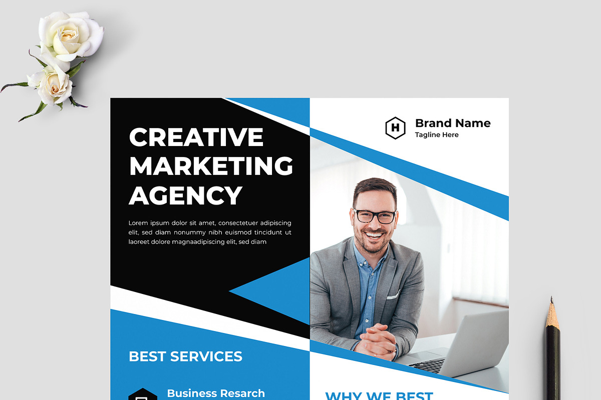 Marketing Agency Flyer, a Flyer Template by MightyDesign (Photo 2 of 8)