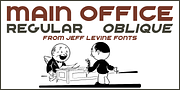Main Office JNL, a Sans Serif Font by Jeff Levine Fonts (Thumbnail 1 of 5)