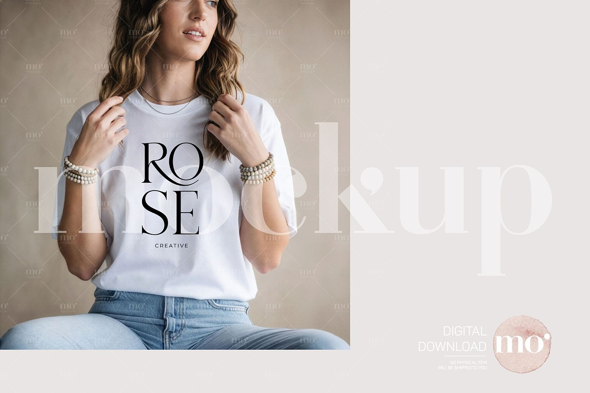 Bella Canvas 3001 Mockup Bundle, a Shirt Mockup by MoMockups (Photo 2 of 4)