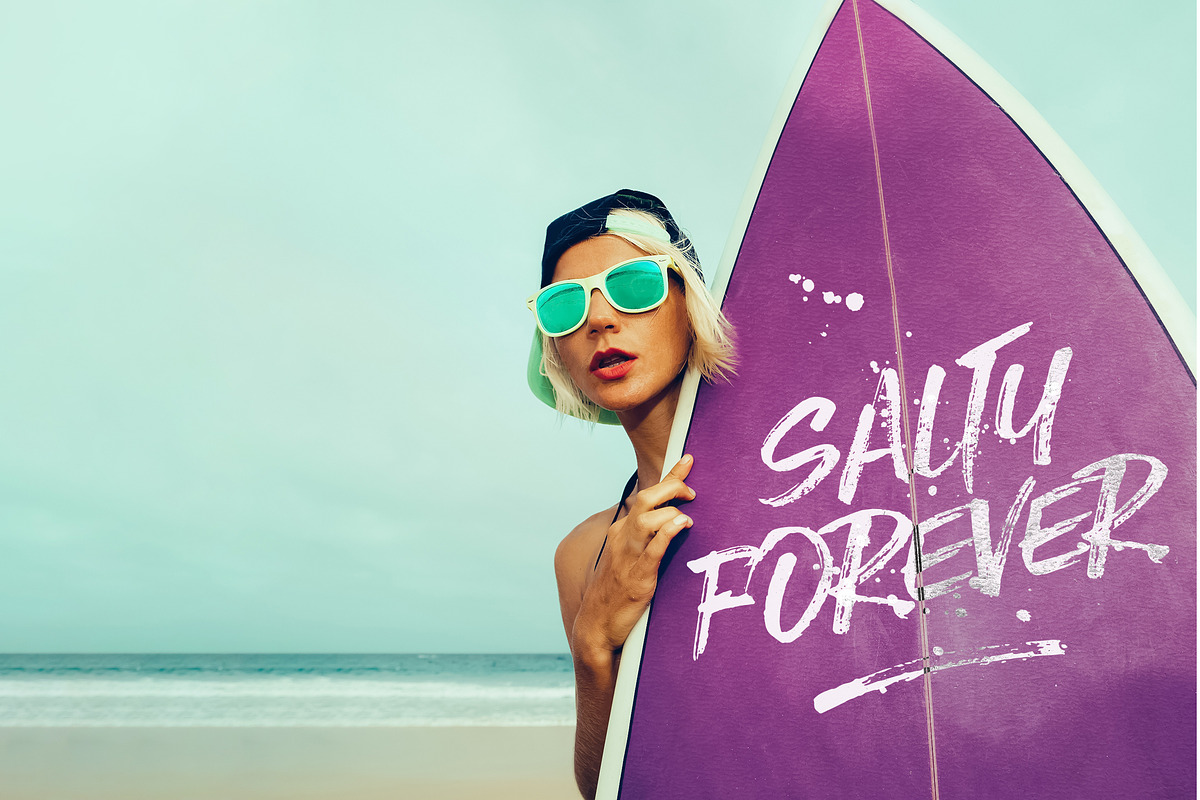 Stone Harbour Brush Font + Extras preview 5